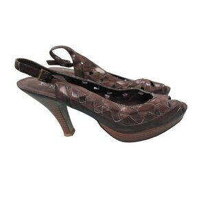 Y-Not? Size 10 Womens Dark Brown Heels 3"
